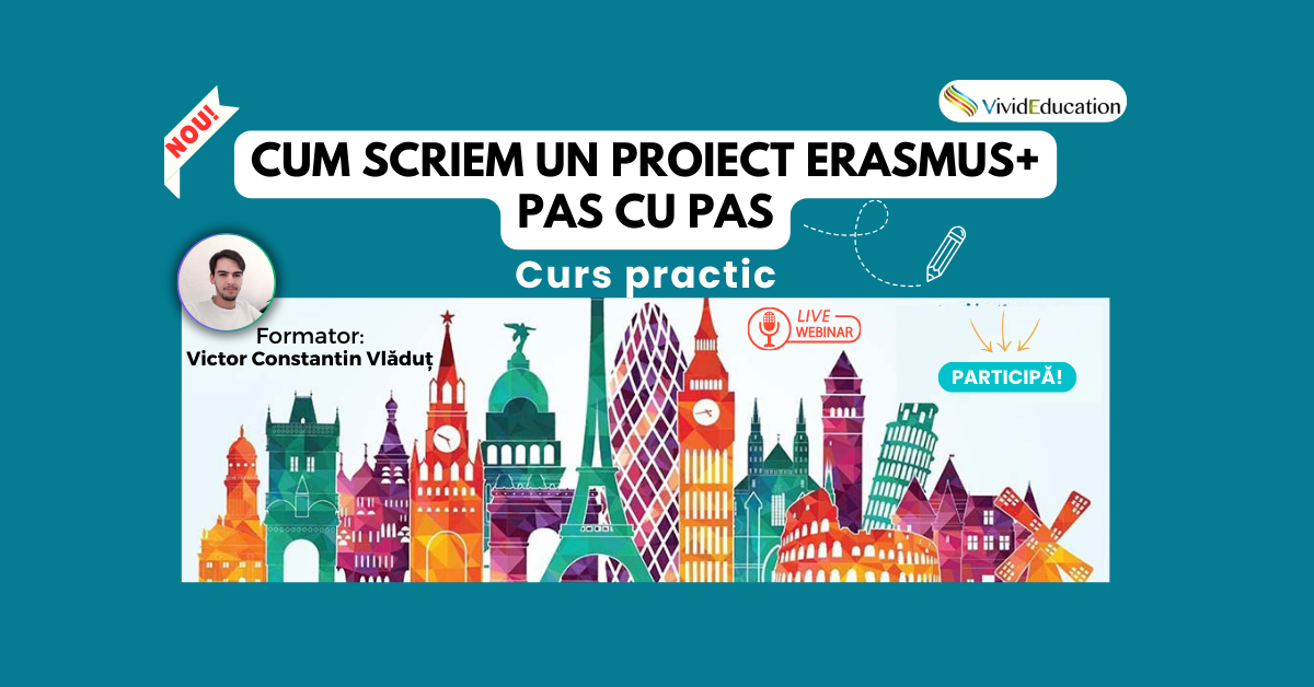 Detalii webinar „Cum scriem un proiect Erasmus+ pas cu pas” (13 iunie)