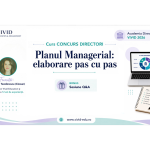 Detalii curs online concurs directori „Planul managerial: elaborare pas cu pas” - 12 august