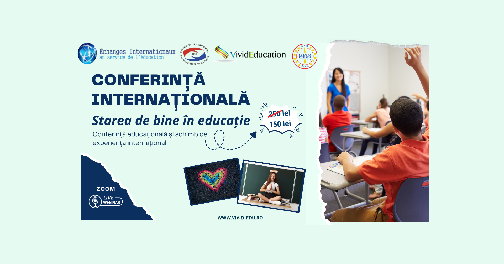 Detalii conferință internațională „Starea de bine în educație” - 3 aug.